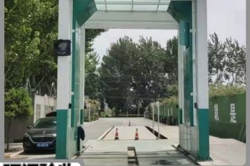 南陽(yáng)攪拌站車(chē)輛洗車(chē)機(jī)-對(duì)射噴搖擺水嘴清洗無(wú)盲角[隆茂鑫晟]